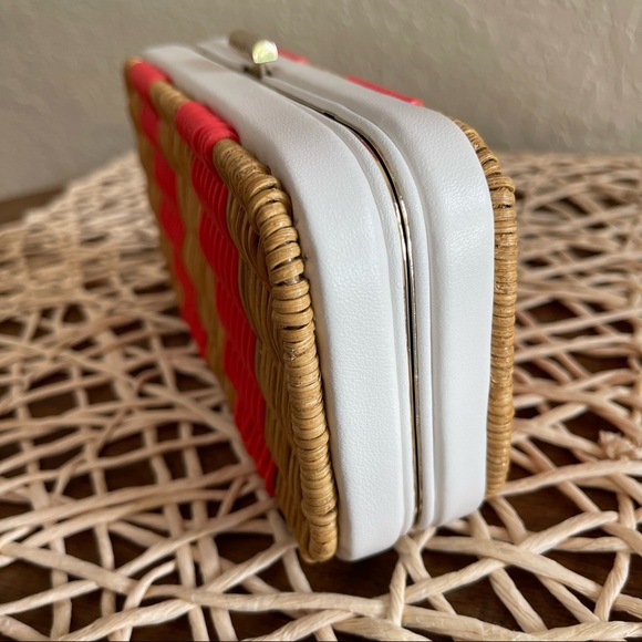 NWT KATE SPADE Wicker Kit Clutch Crossbody - Picture 8 of 15